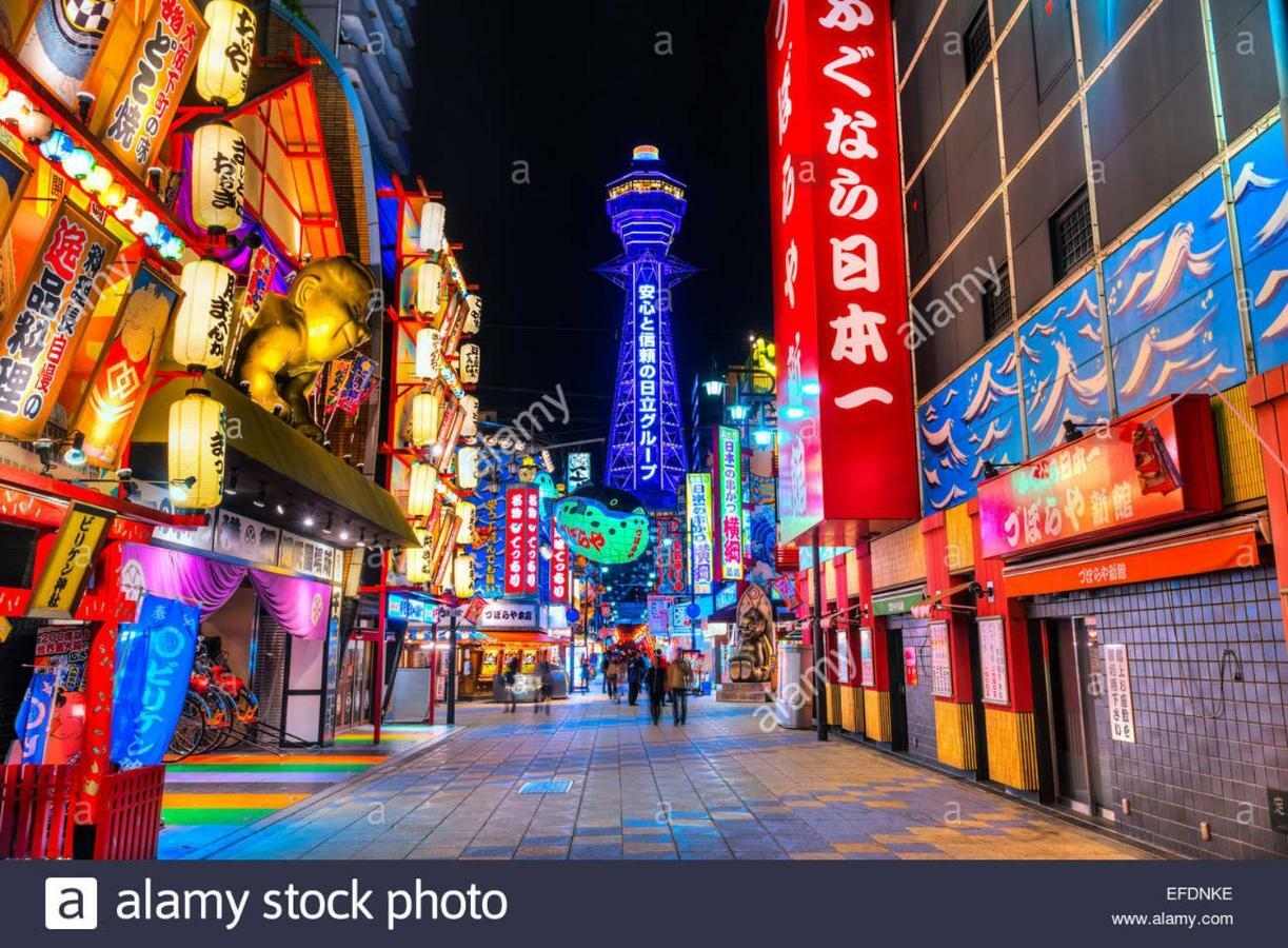 Airbnb Licensed Namba Dotonbori 1Min Max 6Pax Osaka Exterior photo